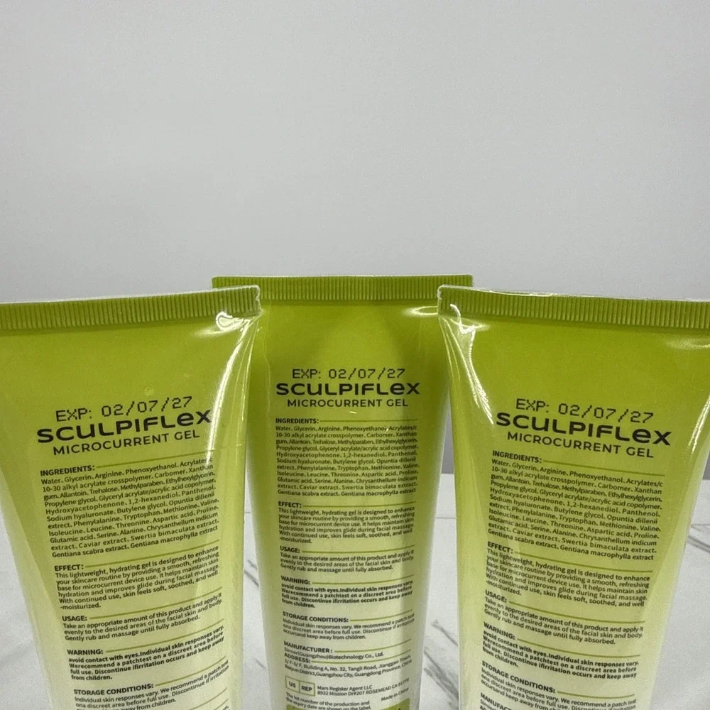 SCULPIFLEX Microcurrent Gel Smooth Define Brighten 2.82oz 3pk EXP 02/07/27